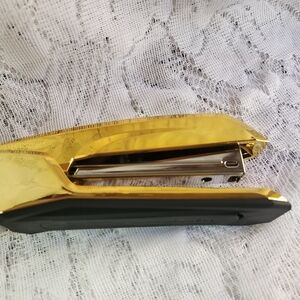 Gold and Black Stapler